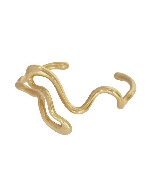 Ameri（アメリ）の「TWISTING WAVE DESIGN BANGLE（ブレスレット・レディース・ゴールド/シルバー・FREE）」の7枚目の写真