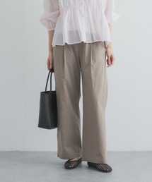 URBAN RESEARCH DOORS | レーヨンコットンイージーパンツ|春服/イージー/ウエストゴム/オフィスカジュアル/通勤(その他パンツ)