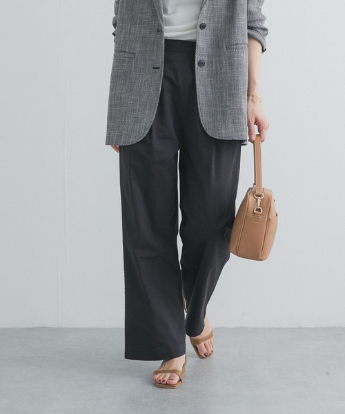 URBAN RESEARCH DOORS（アーバンリサーチドアーズ）の「レーヨンコットンイージーパンツ｜春服/イージー/ウエストゴム/オフィスカジュアル/通勤（その他パンツ・レディース・ベージュ系その他/ネイビー/ブラック・SMALL/MEDIUM）」の7枚目の写真