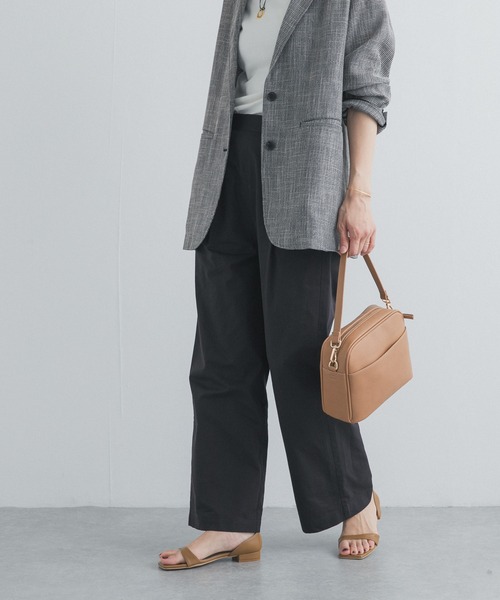 URBAN RESEARCH DOORS（アーバンリサーチドアーズ）の「レーヨンコットンイージーパンツ｜春服/イージー/ウエストゴム/オフィスカジュアル/通勤（その他パンツ・レディース・ベージュ系その他/ネイビー/ブラック・SMALL/MEDIUM）」の8枚目の写真