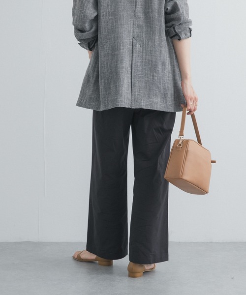 URBAN RESEARCH DOORS（アーバンリサーチドアーズ）の「レーヨンコットンイージーパンツ｜春服/イージー/ウエストゴム/オフィスカジュアル/通勤（その他パンツ・レディース・ベージュ系その他/ネイビー/ブラック・SMALL/MEDIUM）」の9枚目の写真