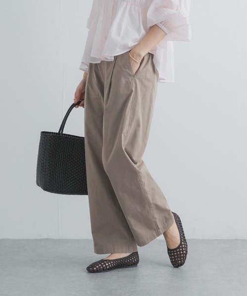 URBAN RESEARCH DOORS（アーバンリサーチドアーズ）の「レーヨンコットンイージーパンツ｜春服/イージー/ウエストゴム/オフィスカジュアル/通勤（その他パンツ・レディース・ベージュ系その他/ネイビー/ブラック・SMALL/MEDIUM）」の13枚目の写真