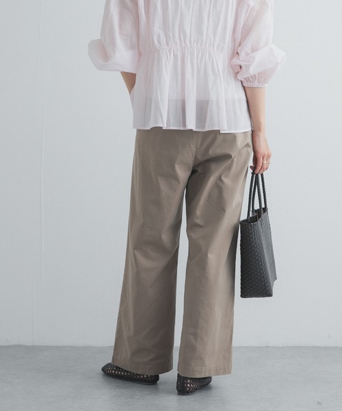 URBAN RESEARCH DOORS（アーバンリサーチドアーズ）の「レーヨンコットンイージーパンツ｜春服/イージー/ウエストゴム/オフィスカジュアル/通勤（その他パンツ・レディース・ベージュ系その他/ネイビー/ブラック・SMALL/MEDIUM）」の14枚目の写真