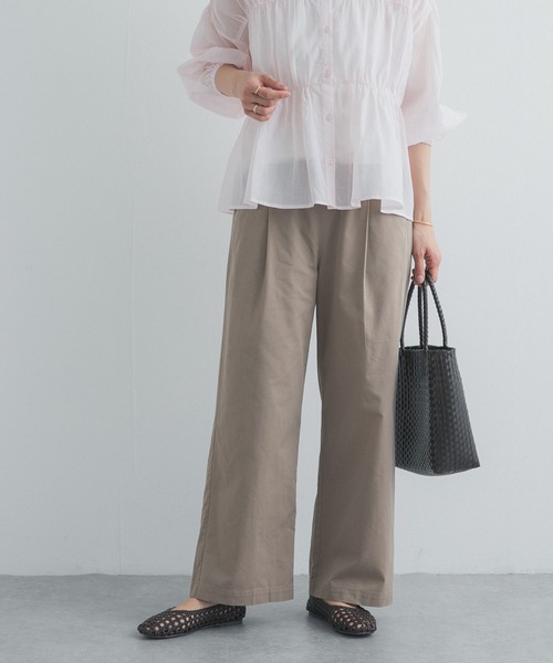 URBAN RESEARCH DOORS（アーバンリサーチドアーズ）の「レーヨンコットンイージーパンツ｜春服/イージー/ウエストゴム/オフィスカジュアル/通勤（その他パンツ・レディース・ベージュ系その他/ネイビー/ブラック・SMALL/MEDIUM）」の17枚目の写真