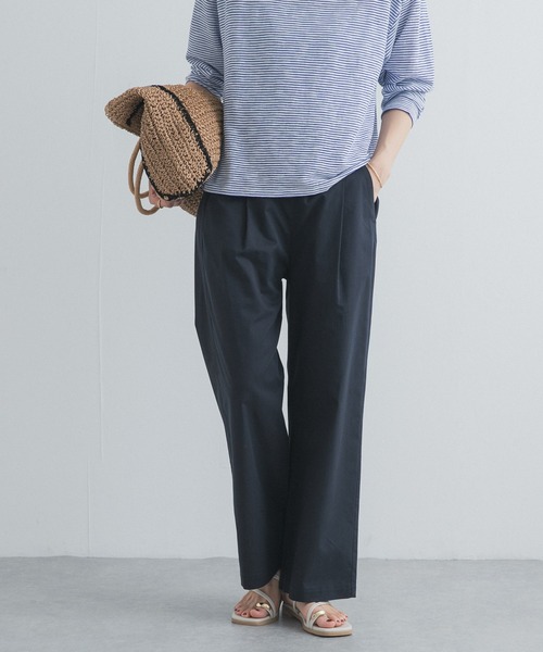 URBAN RESEARCH DOORS（アーバンリサーチドアーズ）の「レーヨンコットンイージーパンツ｜春服/イージー/ウエストゴム/オフィスカジュアル/通勤（その他パンツ・レディース・ベージュ系その他/ネイビー/ブラック・SMALL/MEDIUM）」の22枚目の写真