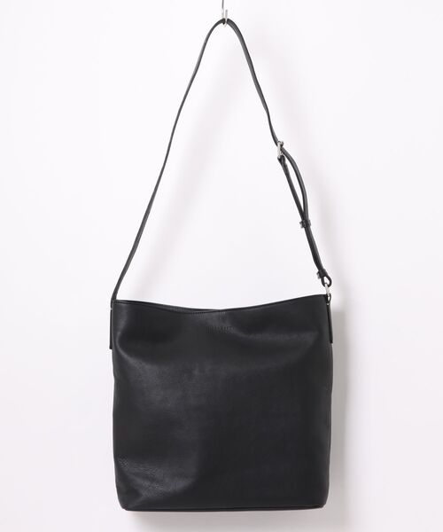 MARGARET HOWELL idea（マーガレット・ハウエルアイデア）の「MARGARET HOWELL idea（マーガレット・ハウエル アイデア）　ディニングトン　ワンショルダー（トートバッグ・レディース・ブラック/グレー/ライトグレー・FREE）」の2枚目の写真