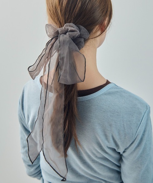GOLDY(ゴールディ)の「【GOLDY】SCRUNCHIE リボンシュシュ 6260307(シュシュ・レディース・ブラック/ライトピンク/チャコールグレー/ブラウン・FREE)」の3枚目の写真