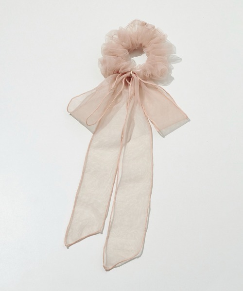 GOLDY(ゴールディ)の「【GOLDY】SCRUNCHIE リボンシュシュ 6260307(シュシュ・レディース・ブラック/ライトピンク/チャコールグレー/ブラウン・FREE)」の5枚目の写真