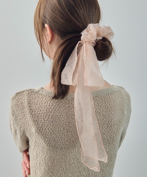 GOLDY(ゴールディ)の「【GOLDY】SCRUNCHIE リボンシュシュ 6260307(シュシュ・レディース・ブラック/ライトピンク/チャコールグレー/ブラウン・FREE)」の9枚目の写真
