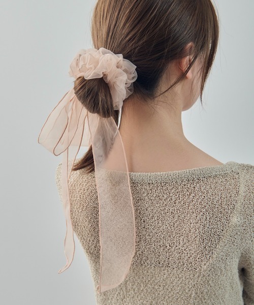GOLDY(ゴールディ)の「【GOLDY】SCRUNCHIE リボンシュシュ 6260307(シュシュ・レディース・ブラック/ライトピンク/チャコールグレー/ブラウン・FREE)」の10枚目の写真