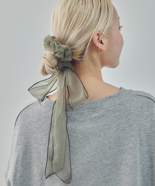 GOLDY(ゴールディ)の「【GOLDY】SCRUNCHIE リボンシュシュ 6260307(シュシュ・レディース・ブラック/ライトピンク/チャコールグレー/ブラウン・FREE)」の15枚目の写真