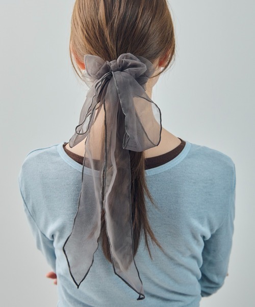 GOLDY(ゴールディ)の「【GOLDY】SCRUNCHIE リボンシュシュ 6260307(シュシュ・レディース・ブラック/ライトピンク/チャコールグレー/ブラウン・FREE)」の13枚目の写真