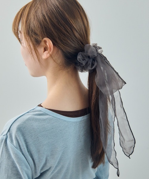 GOLDY(ゴールディ)の「【GOLDY】SCRUNCHIE リボンシュシュ 6260307(シュシュ・レディース・ブラック/ライトピンク/チャコールグレー/ブラウン・FREE)」の14枚目の写真