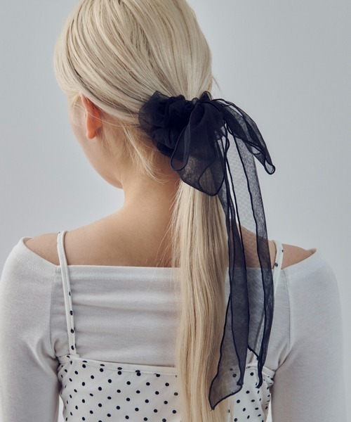 GOLDY(ゴールディ)の「【GOLDY】SCRUNCHIE リボンシュシュ 6260307(シュシュ・レディース・ブラック/ライトピンク/チャコールグレー/ブラウン・FREE)」の11枚目の写真