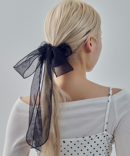 GOLDY(ゴールディ)の「【GOLDY】SCRUNCHIE リボンシュシュ 6260307(シュシュ・レディース・ブラック/ライトピンク/チャコールグレー/ブラウン・FREE)」の12枚目の写真
