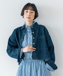 studio CLIP | 《natural by clip》柔らかデニムショートジャケット(デニムジャケット)