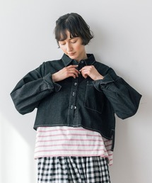 studio CLIP | 《natural by clip》柔らかデニムショートジャケット(デニムジャケット)