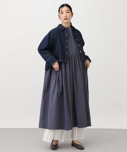 studio CLIP（スタディオクリップ）の「《natural by clip》柔らかデニムショートジャケット（デニムジャケット・レディース・ブルー/ブラック・FREE）」の21枚目の写真