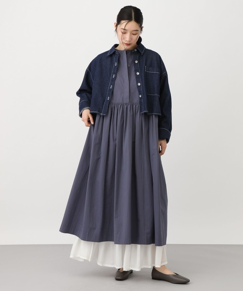 studio CLIP（スタディオクリップ）の「《natural by clip》柔らかデニムショートジャケット（デニムジャケット・レディース・ブルー/ブラック・FREE）」の22枚目の写真