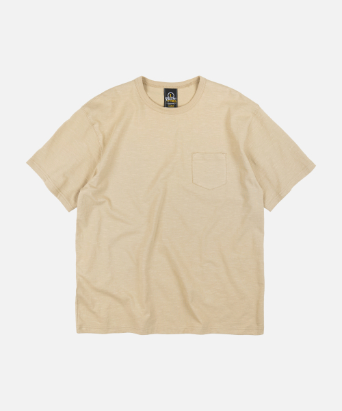 FRIZMWORKS(フリズムワークス)の「SLUB POCKET HALF TEE _ KHAKI BEIGE(Tシャツ/カットソー・メンズ・その他・SMALL/MEDIUM/LARGE/X-LARGE)」の1枚目の写真