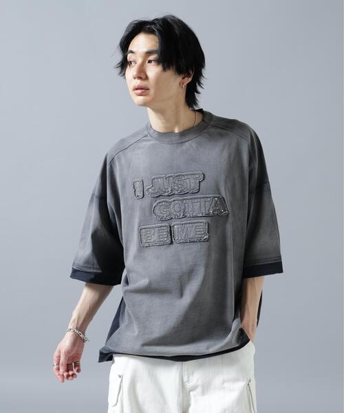 DANKE SCHON（ダンケシェーン）の「DankeSchon/ダンケシェーン/PIGMENT SPRAY S/S TEE JUST（Tシャツ/カットソー・レディース・ブラック・L/M）」の13枚目の写真