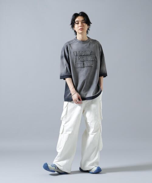 DANKE SCHON（ダンケシェーン）の「DankeSchon/ダンケシェーン/PIGMENT SPRAY S/S TEE JUST（Tシャツ/カットソー・レディース・ブラック・L/M）」の3枚目の写真