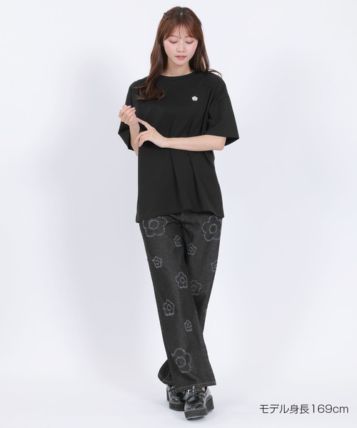 MARY QUANT(マリークワント)の「バックアップリケ Tシャツ(Tシャツ/カットソー・レディース・フューシャピンク/ホワイト/ブルー/ブラック・M)」の18枚目の写真