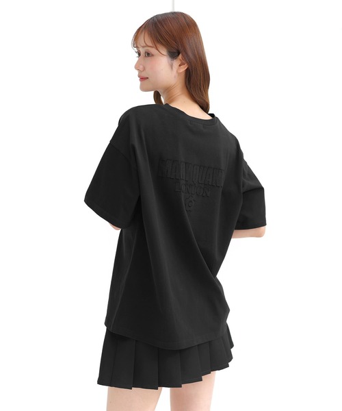 MARY QUANT(マリークワント)の「バックアップリケ Tシャツ(Tシャツ/カットソー・レディース・フューシャピンク/ホワイト/ブルー/ブラック・M)」の19枚目の写真