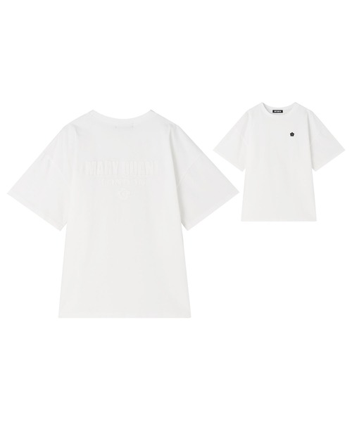 MARY QUANT(マリークワント)の「バックアップリケ Tシャツ(Tシャツ/カットソー・レディース・フューシャピンク/ホワイト/ブルー/ブラック・M)」の5枚目の写真