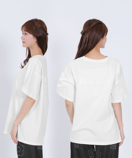 MARY QUANT(マリークワント)の「バックアップリケ Tシャツ(Tシャツ/カットソー・レディース・フューシャピンク/ホワイト/ブルー/ブラック・M)」の7枚目の写真