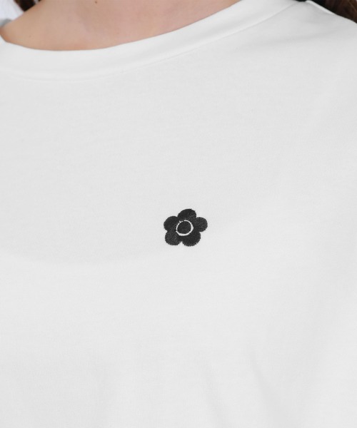 MARY QUANT(マリークワント)の「バックアップリケ Tシャツ(Tシャツ/カットソー・レディース・フューシャピンク/ホワイト/ブルー/ブラック・M)」の8枚目の写真