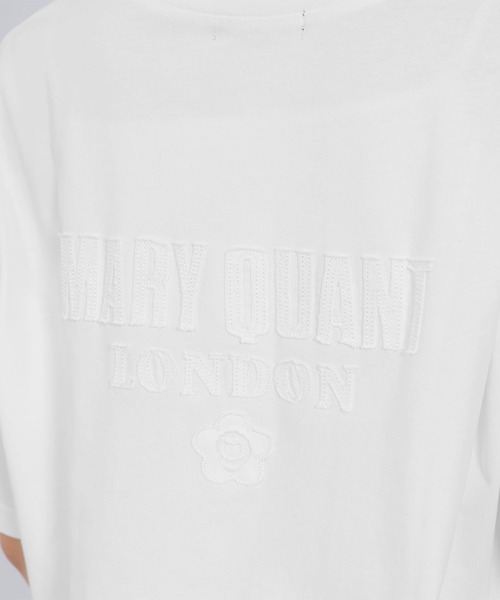 MARY QUANT(マリークワント)の「バックアップリケ Tシャツ(Tシャツ/カットソー・レディース・フューシャピンク/ホワイト/ブルー/ブラック・M)」の9枚目の写真