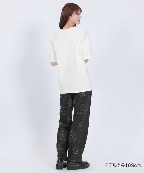 MARY QUANT(マリークワント)の「バックアップリケ Tシャツ(Tシャツ/カットソー・レディース・フューシャピンク/ホワイト/ブルー/ブラック・M)」の10枚目の写真