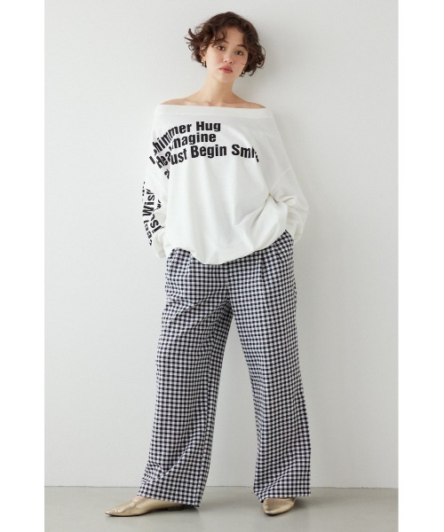 RODEO CROWNS WIDE BOWL(ロデオクラウンズワイドボウル)の「リラックスワイドパンツ(その他パンツ・レディース・イエロー系その他/ブルー系その他3/ブラック系その他/パープル系その他・FREE)」の8枚目の写真