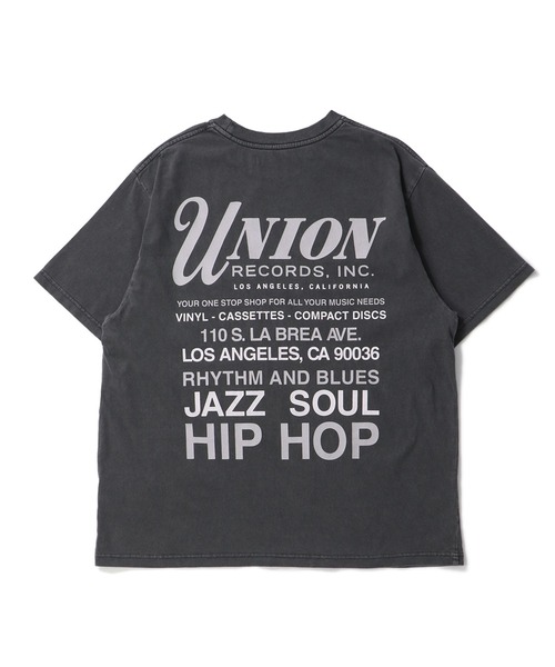 UNION（UNION TOKYO）（ユニオン）の「UNION TOKYO RECORD SHOP TEE ユニオントーキョー Tシャツ（Tシャツ/カットソー・メンズ・イエロー/ブラック・XL/L/M/S/XXL）」の2枚目の写真