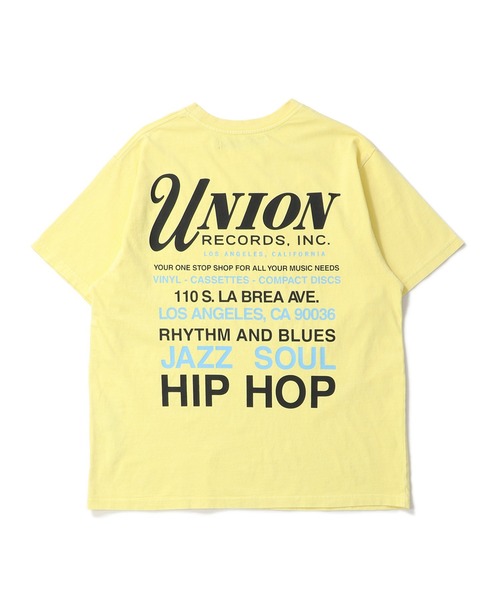 UNION（UNION TOKYO）（ユニオン）の「UNION TOKYO RECORD SHOP TEE ユニオントーキョー Tシャツ（Tシャツ/カットソー・メンズ・イエロー/ブラック・XL/L/M/S/XXL）」の9枚目の写真