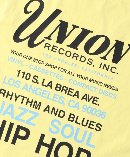 UNION（UNION TOKYO）（ユニオン）の「UNION TOKYO RECORD SHOP TEE ユニオントーキョー Tシャツ（Tシャツ/カットソー・メンズ・イエロー/ブラック・XL/L/M/S/XXL）」の11枚目の写真