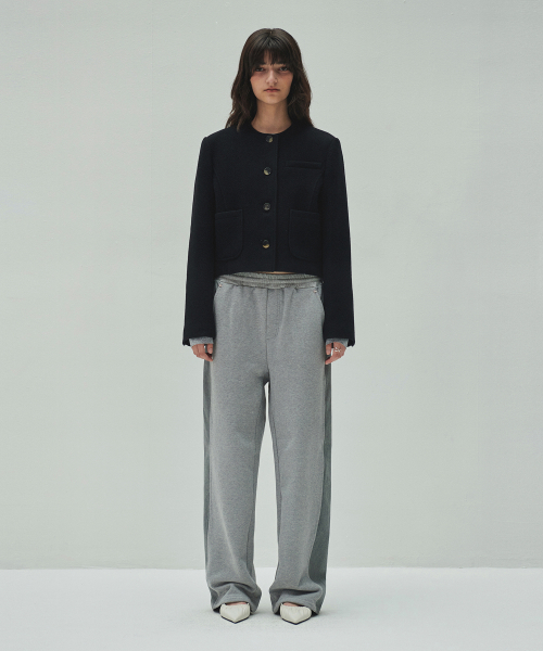 DIAGONAL(ダイアゴナル)の「WOOLLY NO COLLAR JACKET (black)(その他アウター・レディース・その他・FREE)」の6枚目の写真