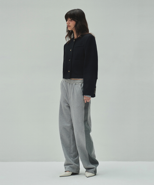 DIAGONAL(ダイアゴナル)の「WOOLLY NO COLLAR JACKET (black)(その他アウター・レディース・その他・FREE)」の7枚目の写真