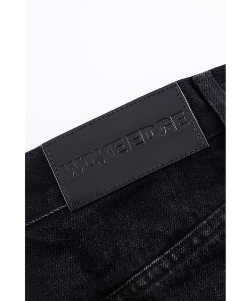 WOKE EDGE（ウォークエッジ）の「デニム｜Star Logo Selvedge Denim｜WOKE EDGE（デニムパンツ・メンズ・ブラック/インディゴブルー・SMALL/LARGE/MEDIUM/X-LARGE）」の8枚目の写真
