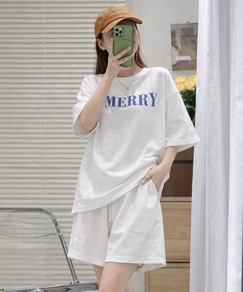 セール】フロントロゴ半袖Tシャツ セットアップ（セットアップ