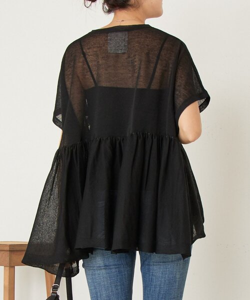 BEARDSLEY（ビアズリー）の「ボリュームペプラムニット（ニット/セーター・レディース・ブラック/レッド・FREE）」の17枚目の写真