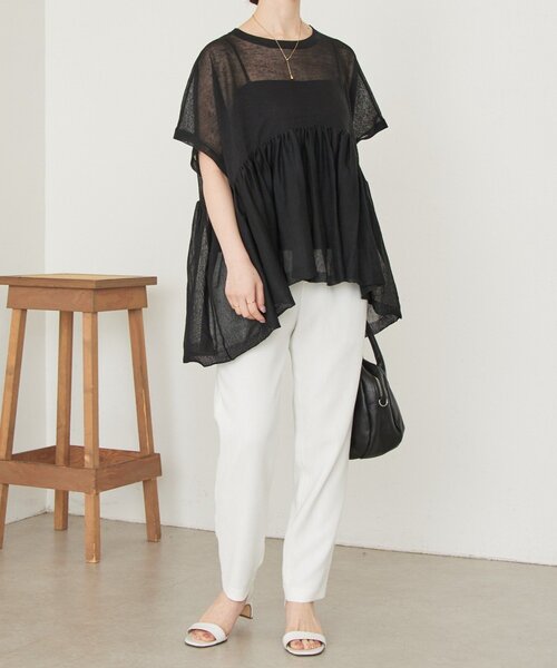 BEARDSLEY（ビアズリー）の「ボリュームペプラムニット（ニット/セーター・レディース・ブラック/レッド・FREE）」の22枚目の写真