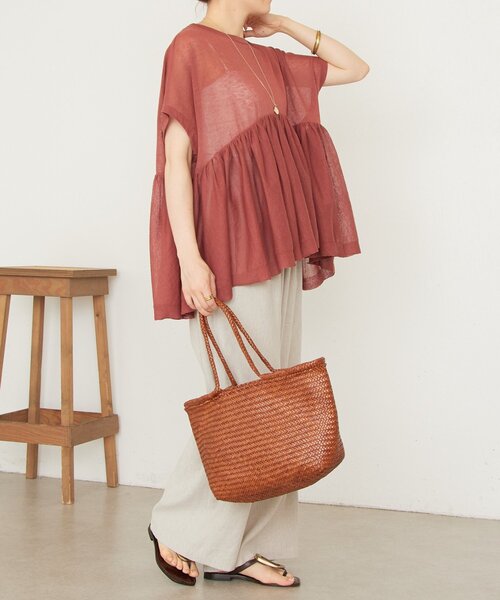 BEARDSLEY（ビアズリー）の「ボリュームペプラムニット（ニット/セーター・レディース・ブラック/レッド・FREE）」の13枚目の写真