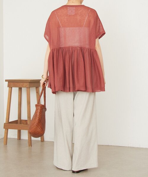 BEARDSLEY（ビアズリー）の「ボリュームペプラムニット（ニット/セーター・レディース・ブラック/レッド・FREE）」の14枚目の写真