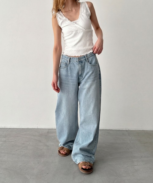 CANAL JEAN(キャナルジーン)の「El mar バックポケットデニムパンツ 608(デニムパンツ・レディース・ライトインディゴブルー・MEDIUM/SMALL)」の5枚目の写真