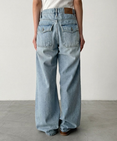 CANAL JEAN(キャナルジーン)の「El mar バックポケットデニムパンツ 608(デニムパンツ・レディース・ライトインディゴブルー・MEDIUM/SMALL)」の8枚目の写真
