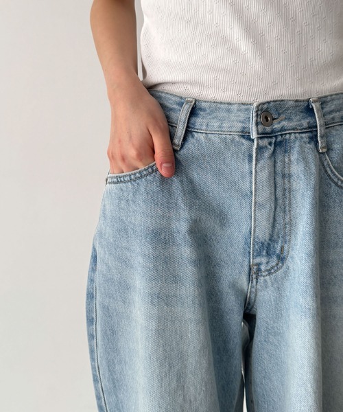 CANAL JEAN(キャナルジーン)の「El mar バックポケットデニムパンツ 608(デニムパンツ・レディース・ライトインディゴブルー・MEDIUM/SMALL)」の9枚目の写真