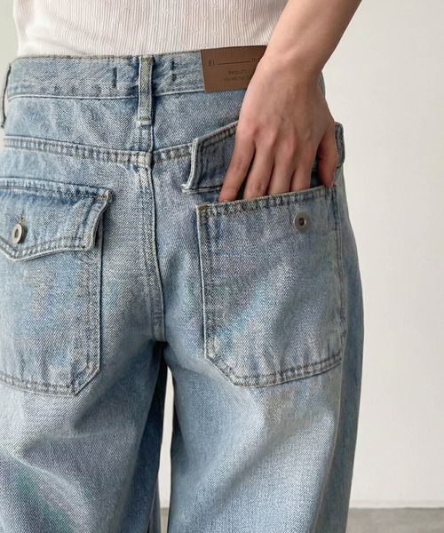 CANAL JEAN(キャナルジーン)の「El mar バックポケットデニムパンツ 608(デニムパンツ・レディース・ライトインディゴブルー・MEDIUM/SMALL)」の10枚目の写真