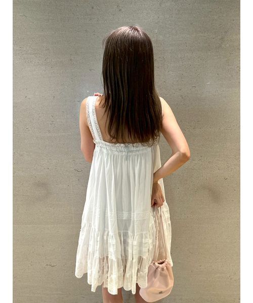 FURFUR（ファーファー）の「レースデザインチュニックワンピース（ワンピース・レディース・ブラック/ライトブルー/ホワイト・F）」の18枚目の写真